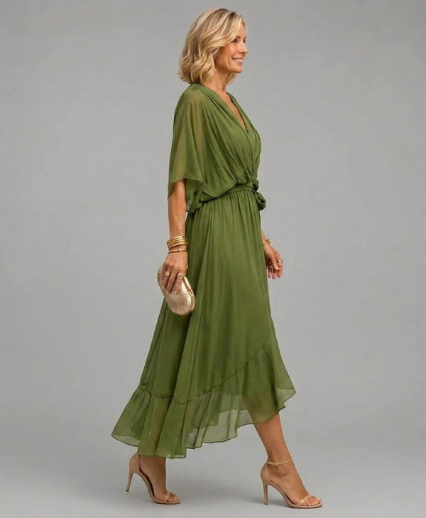 Monica | Wrap V-Neck Dress