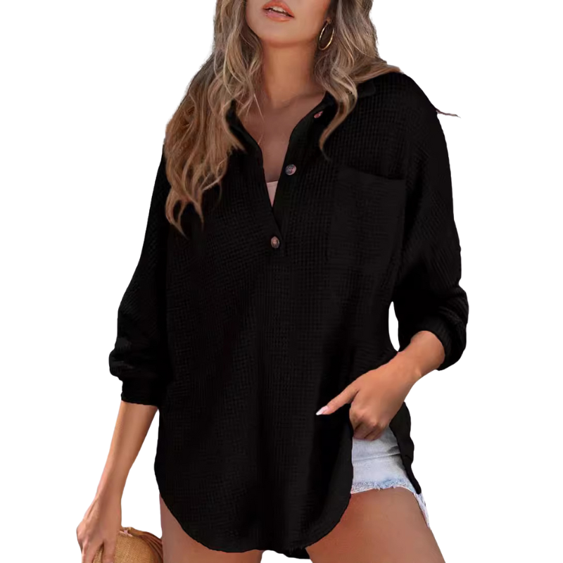 Kathryn | Button V-Neck Blouse