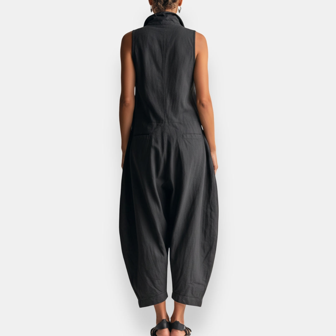 Garvalde | Sleeveless Wide-Leg Jumpsuit