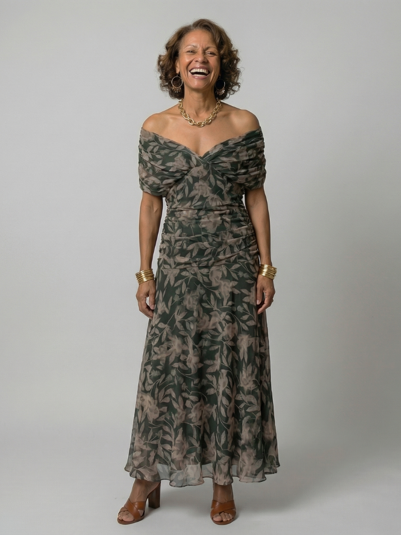 Calen | Off-Shoulder Midi Dress