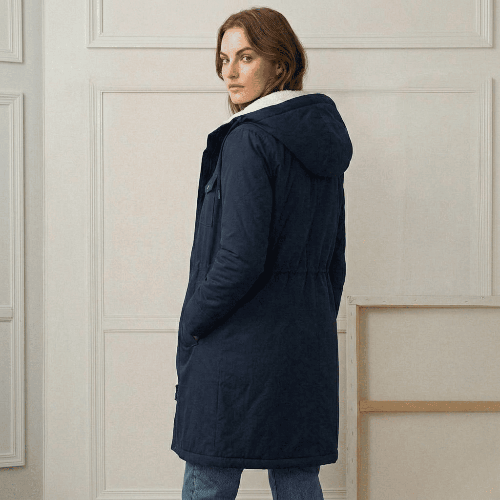Amelie | Hooded Long Rain Parka