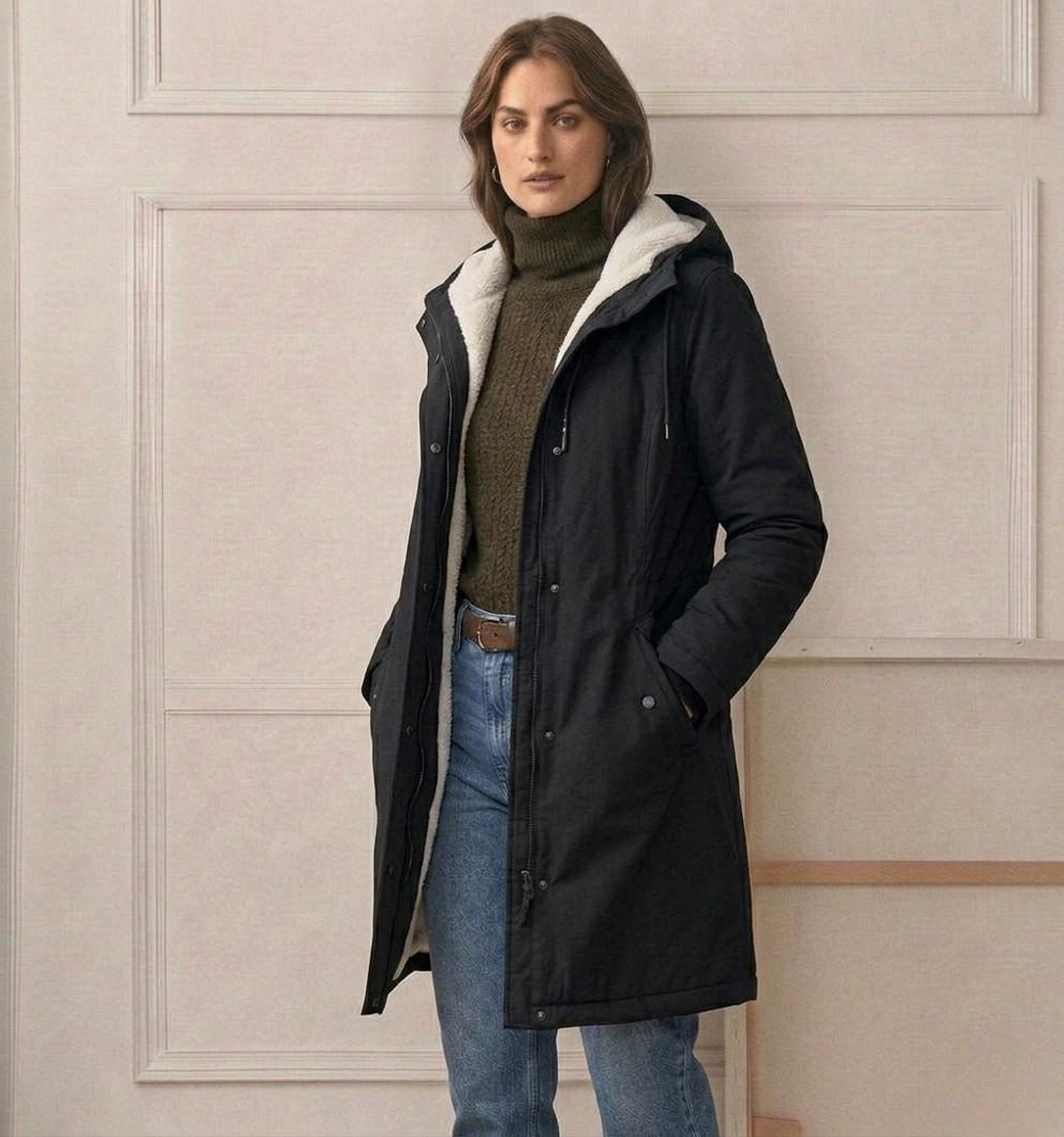 Amelie | Hooded Long Rain Parka