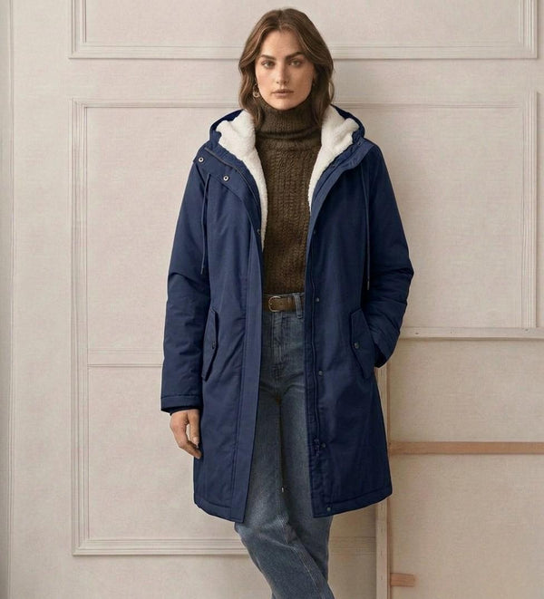 Amelie | Hooded Long Rain Parka