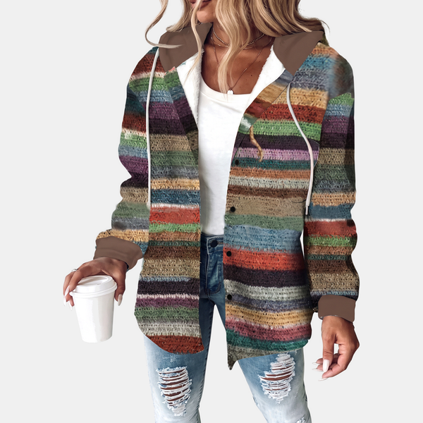 Hooded Plaid Shacket
