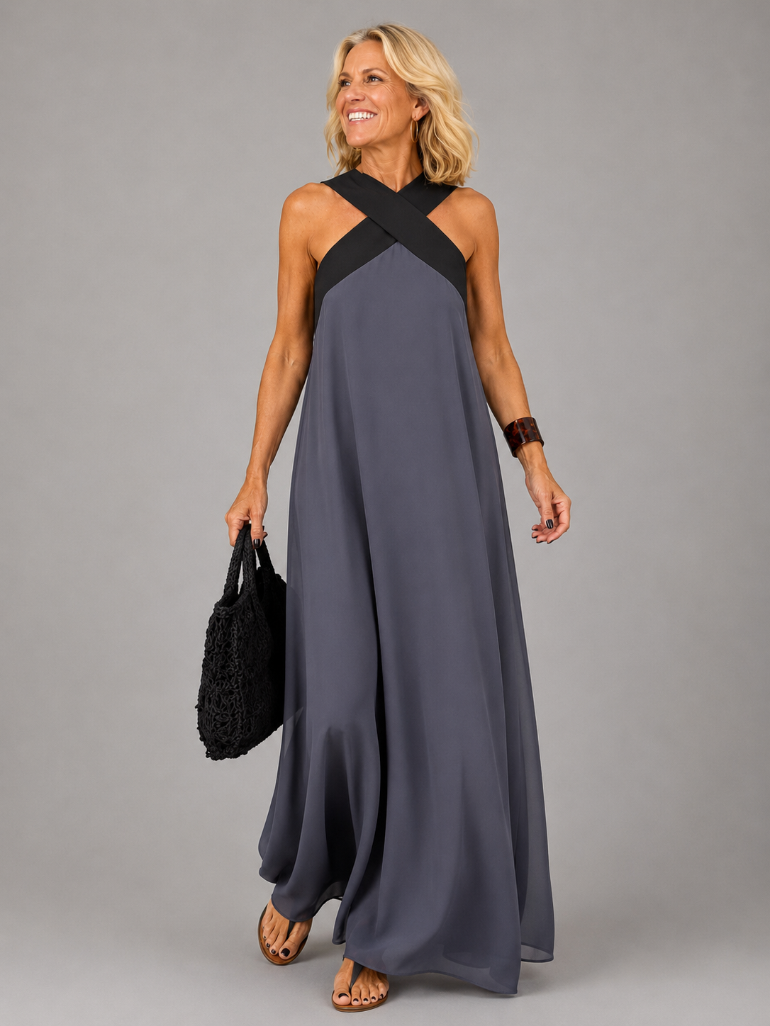 Velora | Crossover Maxi Dress
