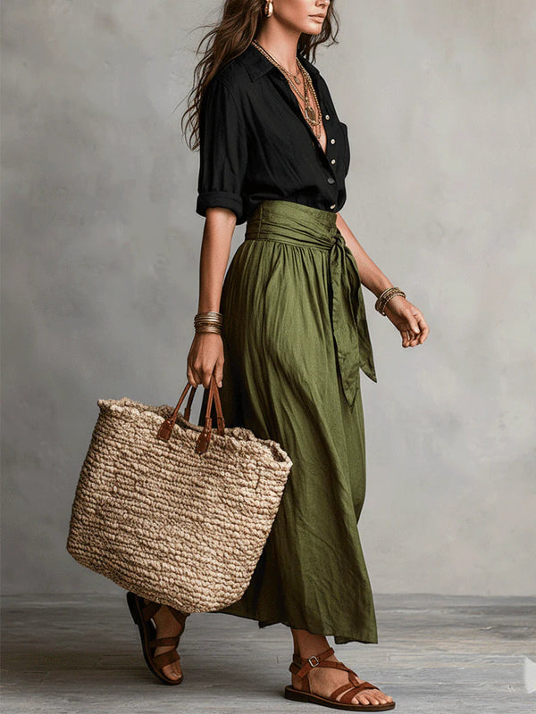 River | Shirt & Skirt Two-Piece Set