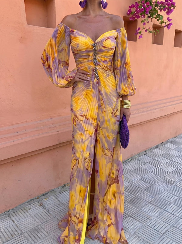 Gregoria | Floral V-Neck Maxi Dress