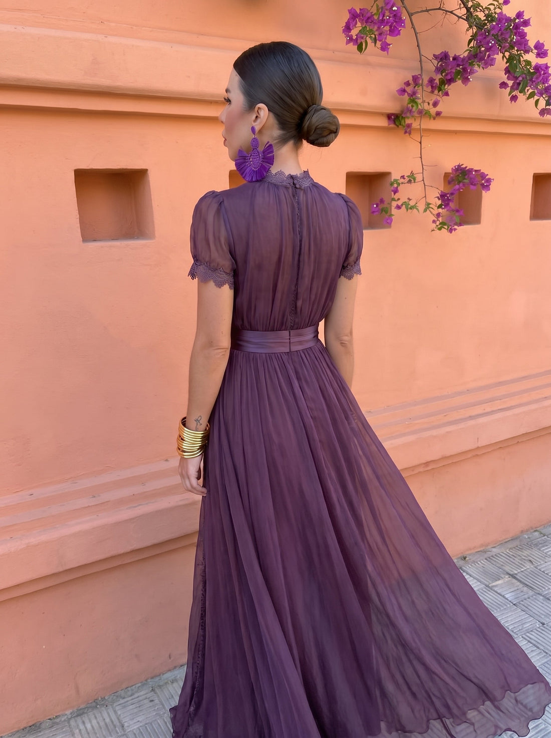 Cayetana | Long Chiffon Dress