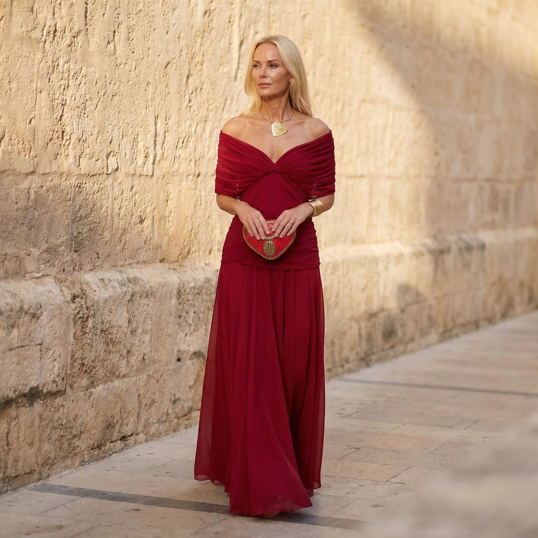 Florendra | Floral V-Neck Maxi Dress
