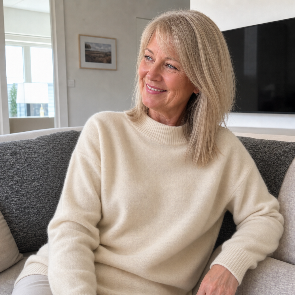 High Neck Wool-Blend Jumper