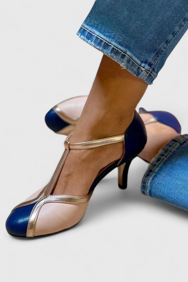 Tazariah | T-Strap Block Heel Sandals