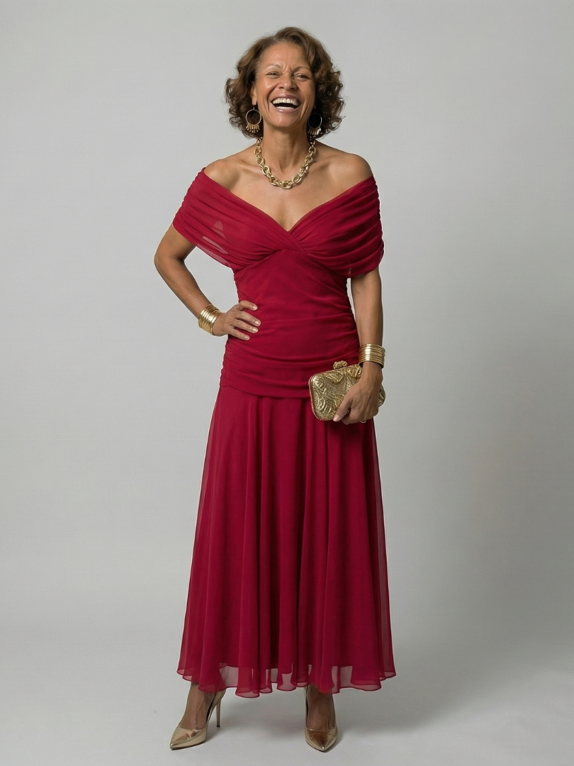 Calen | Off-Shoulder Midi Dress