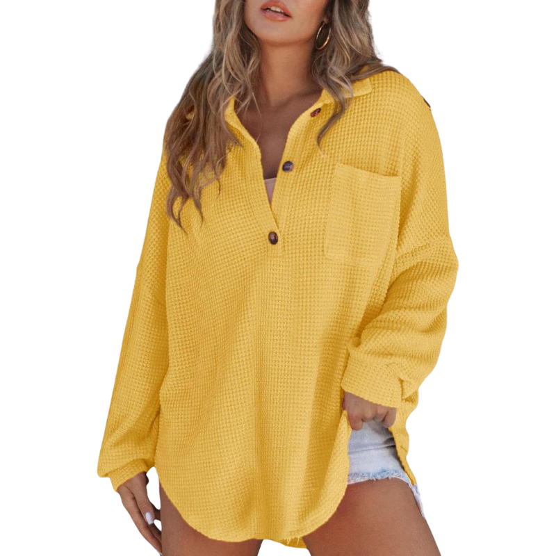 Kathryn | Button V-Neck Blouse