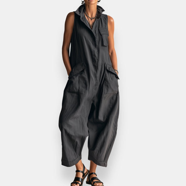 Garvalde | Sleeveless Wide-Leg Jumpsuit