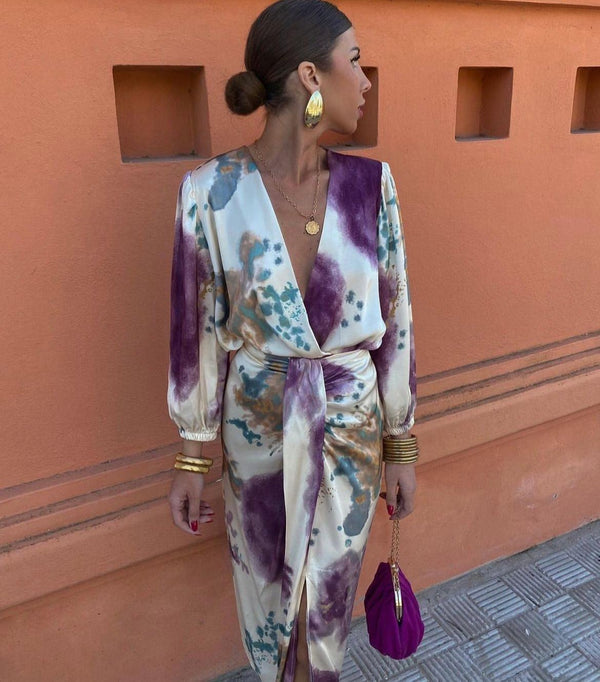 Valeria | Crossover Midi Dress