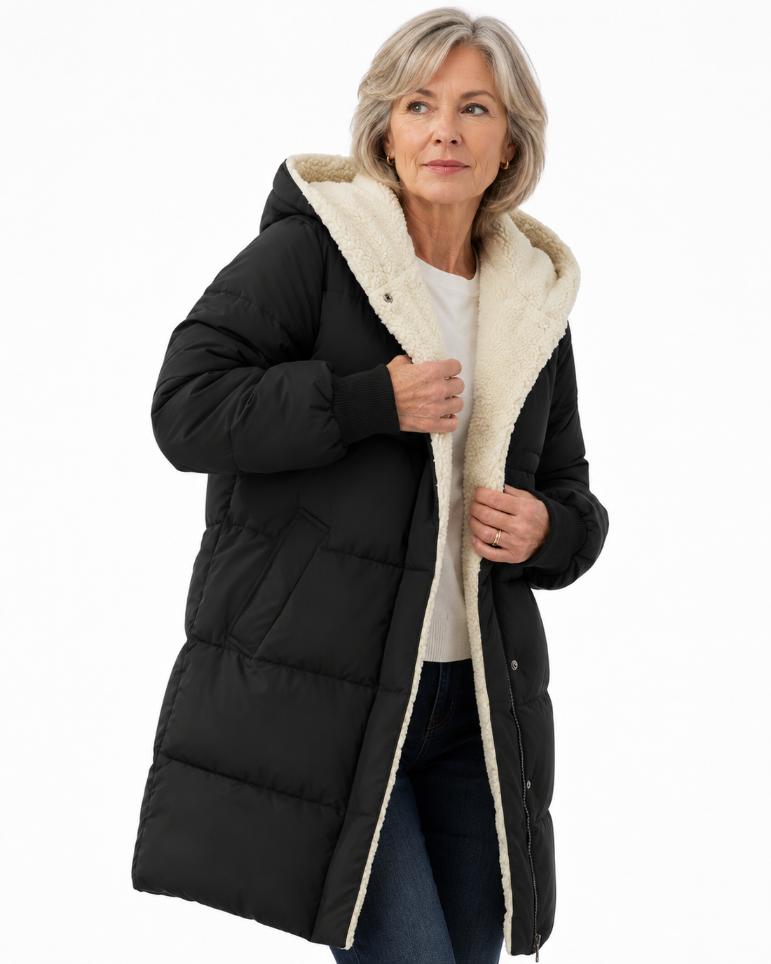 Hooded Quilted Puffer Coat