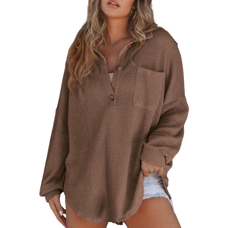 Kathryn | Button V-Neck Blouse