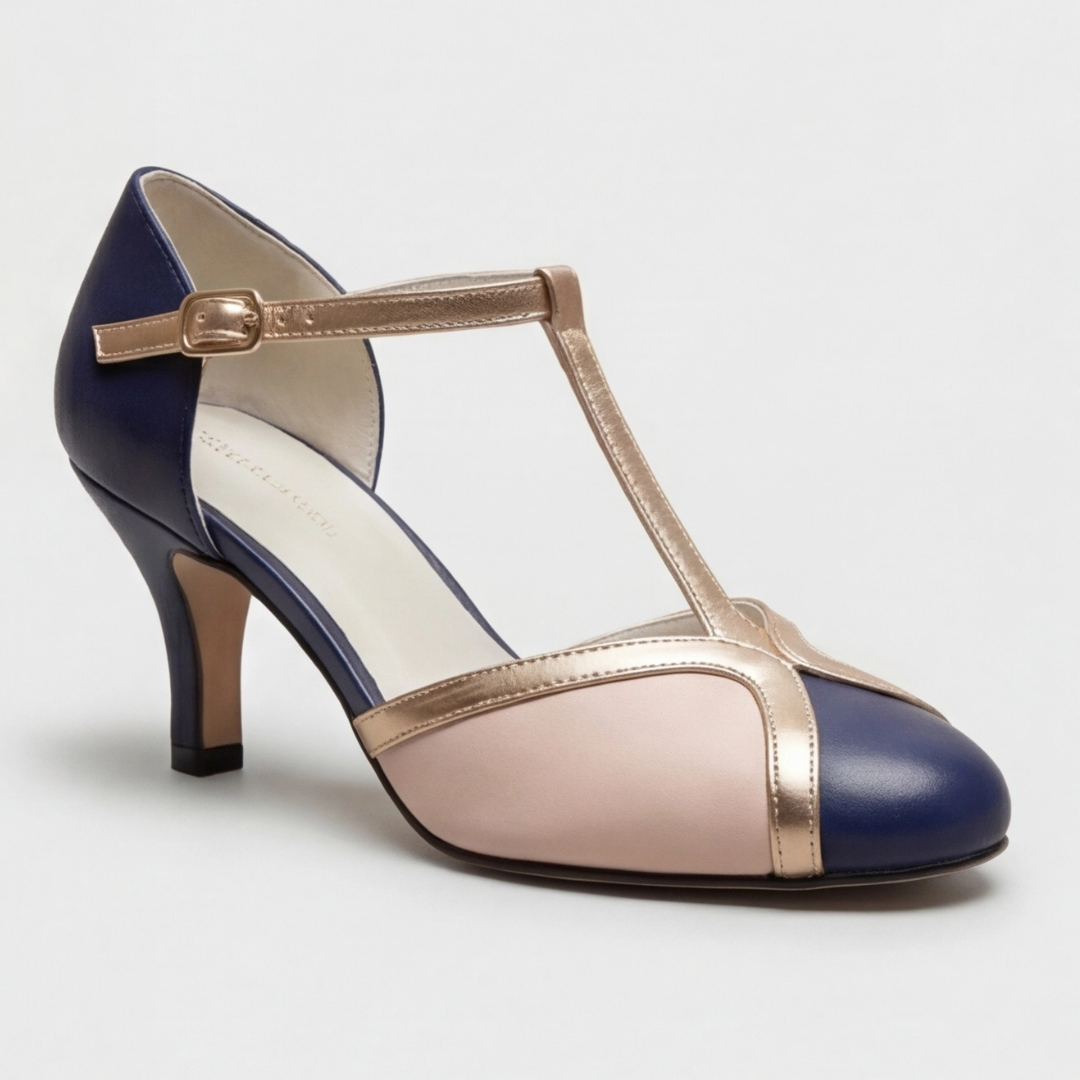 Tazariah | T-Strap Block Heel Sandals