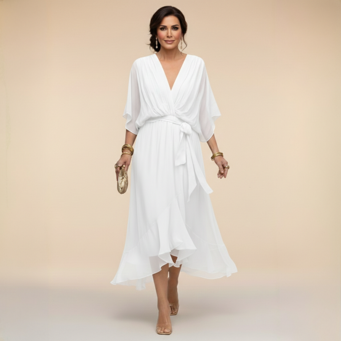 Monica | Wrap V-Neck Dress