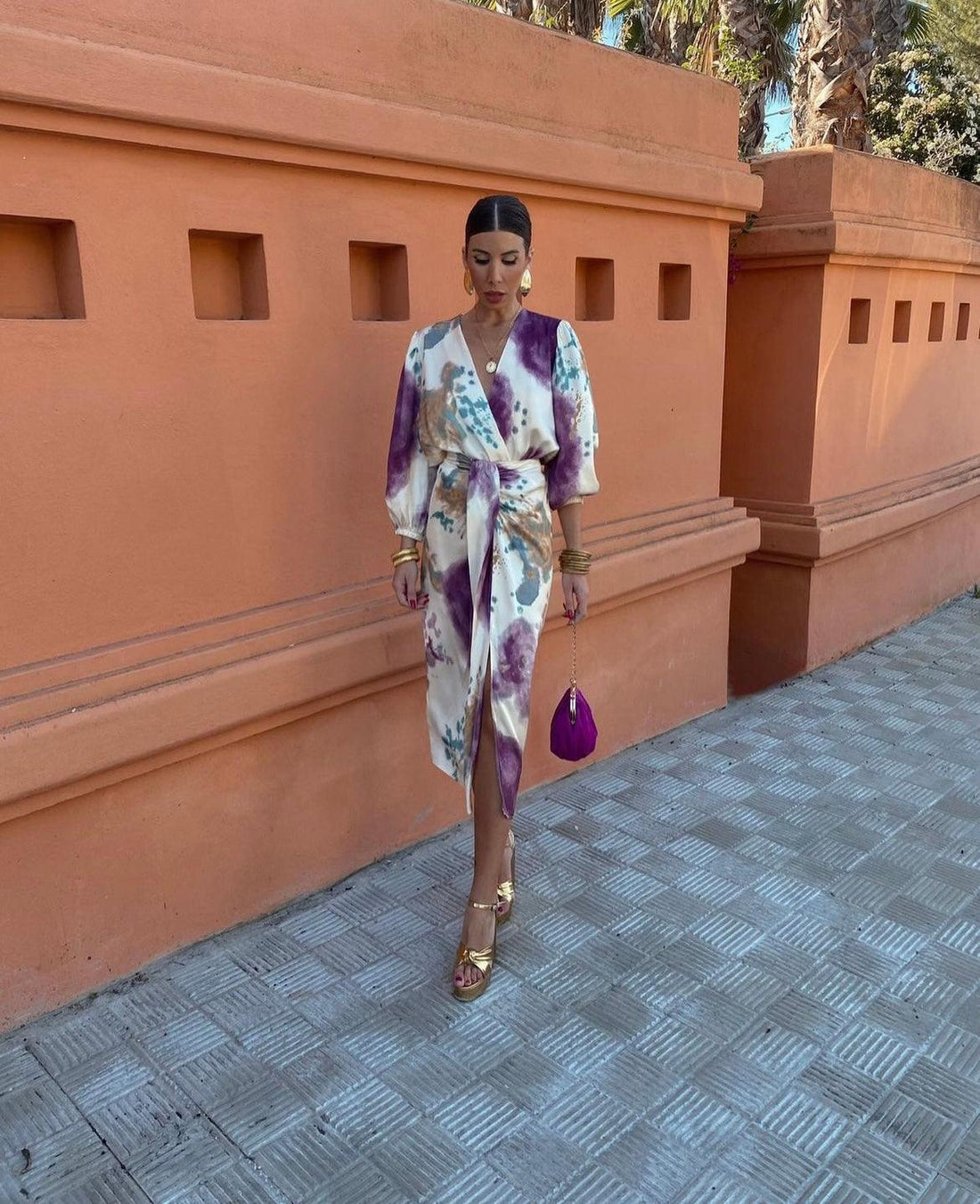 Valeria | Crossover Midi Dress