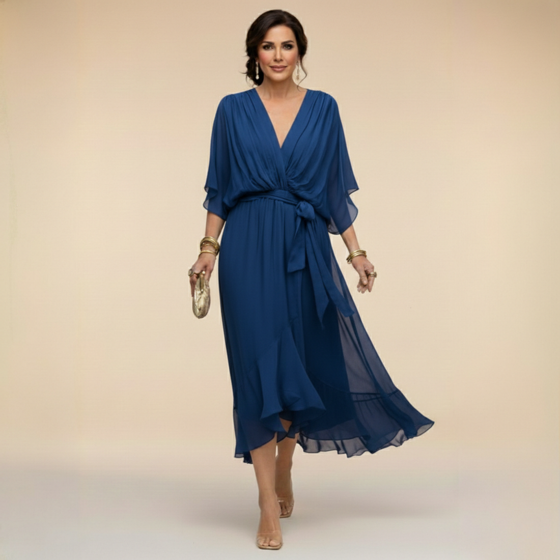 Monica | Wrap V-Neck Dress