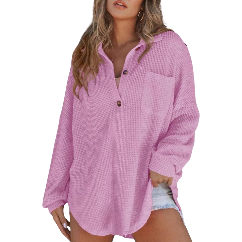 Kathryn | Button V-Neck Blouse