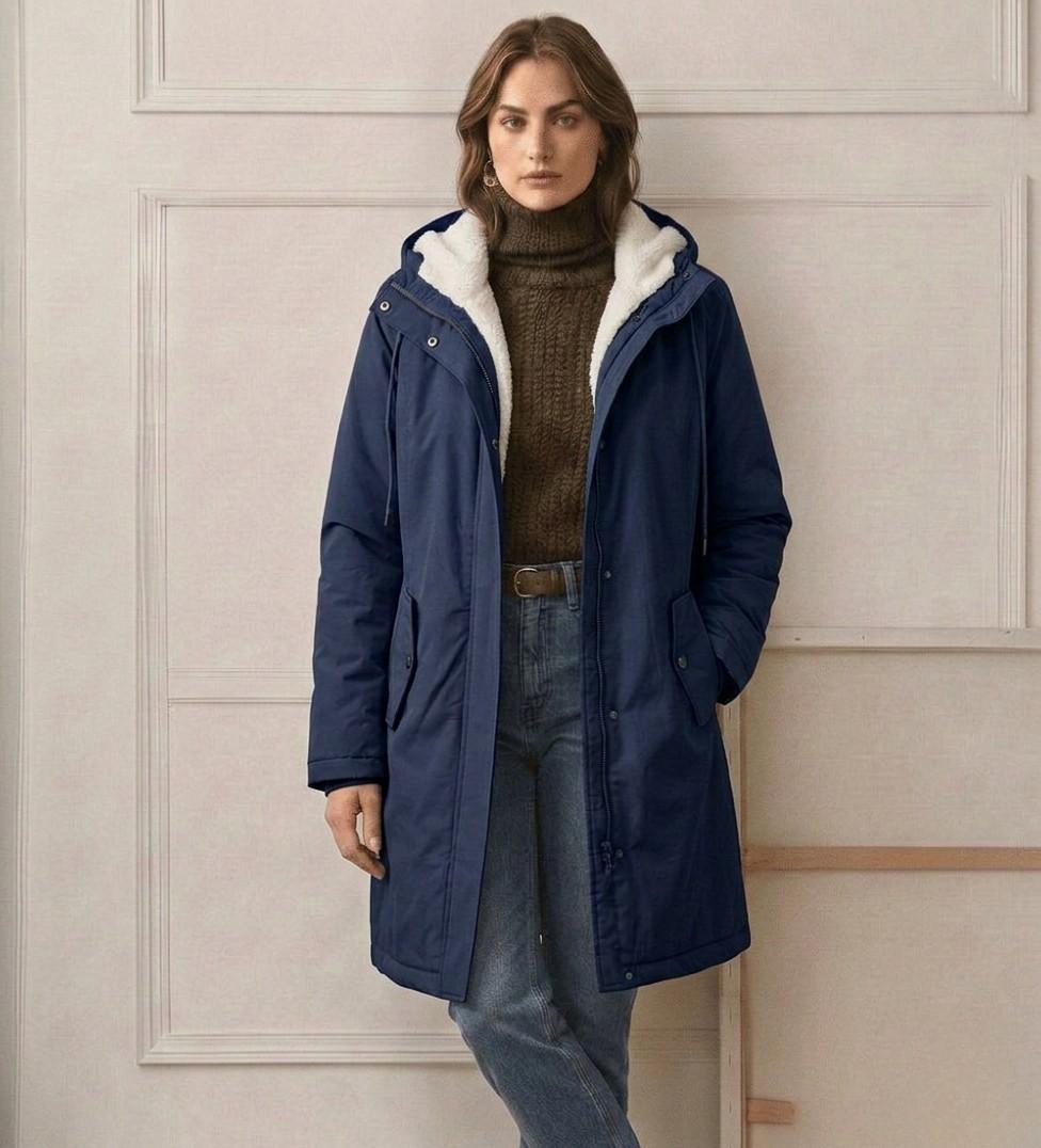 Amelie | Hooded Long Rain Parka