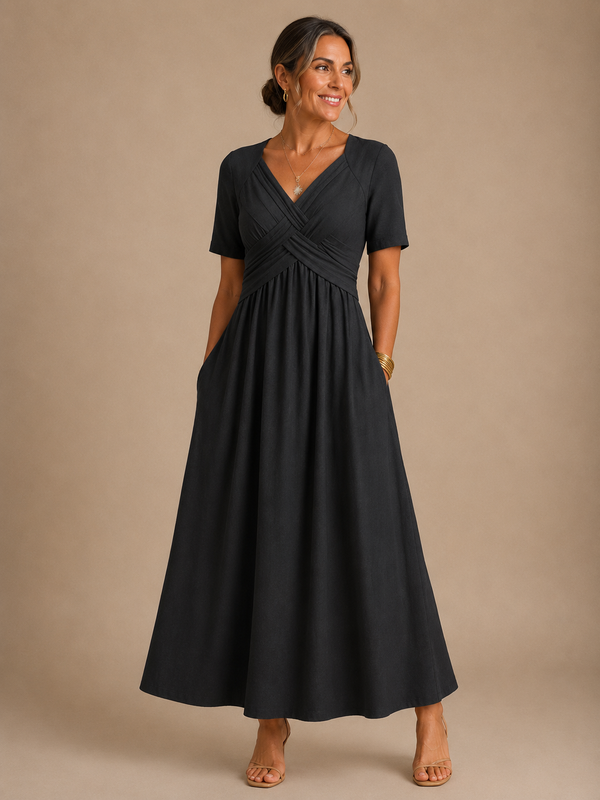 Angeli | Gathered Waist Midi Dress