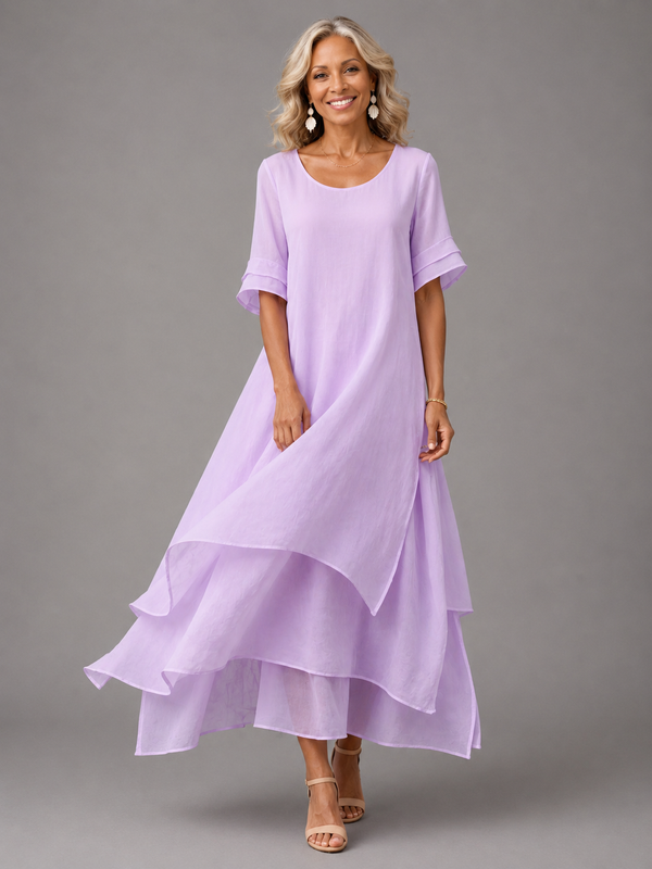 Liora | Tiered Flowing Maxi Dress