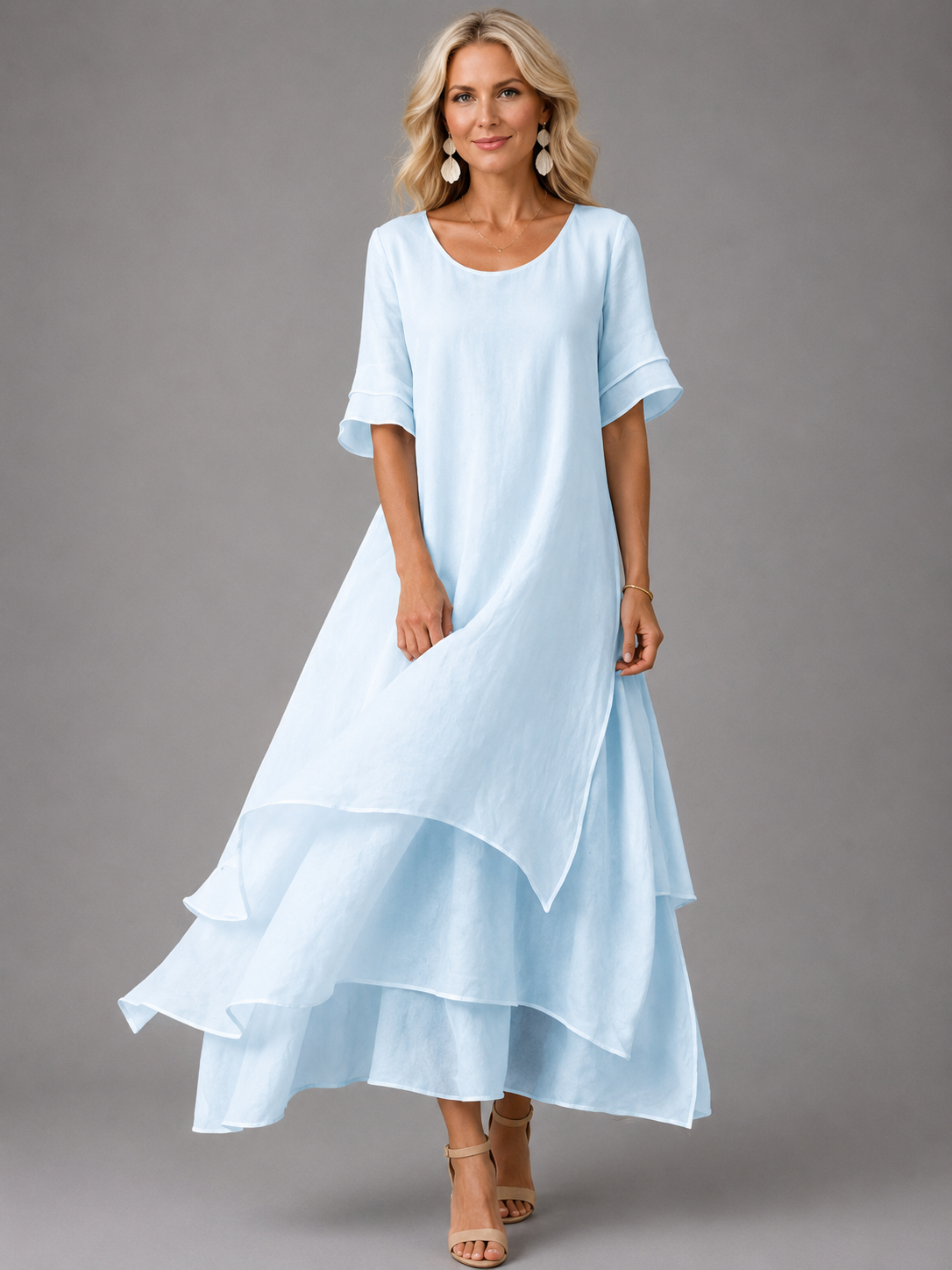 Liora | Tiered Flowing Maxi Dress