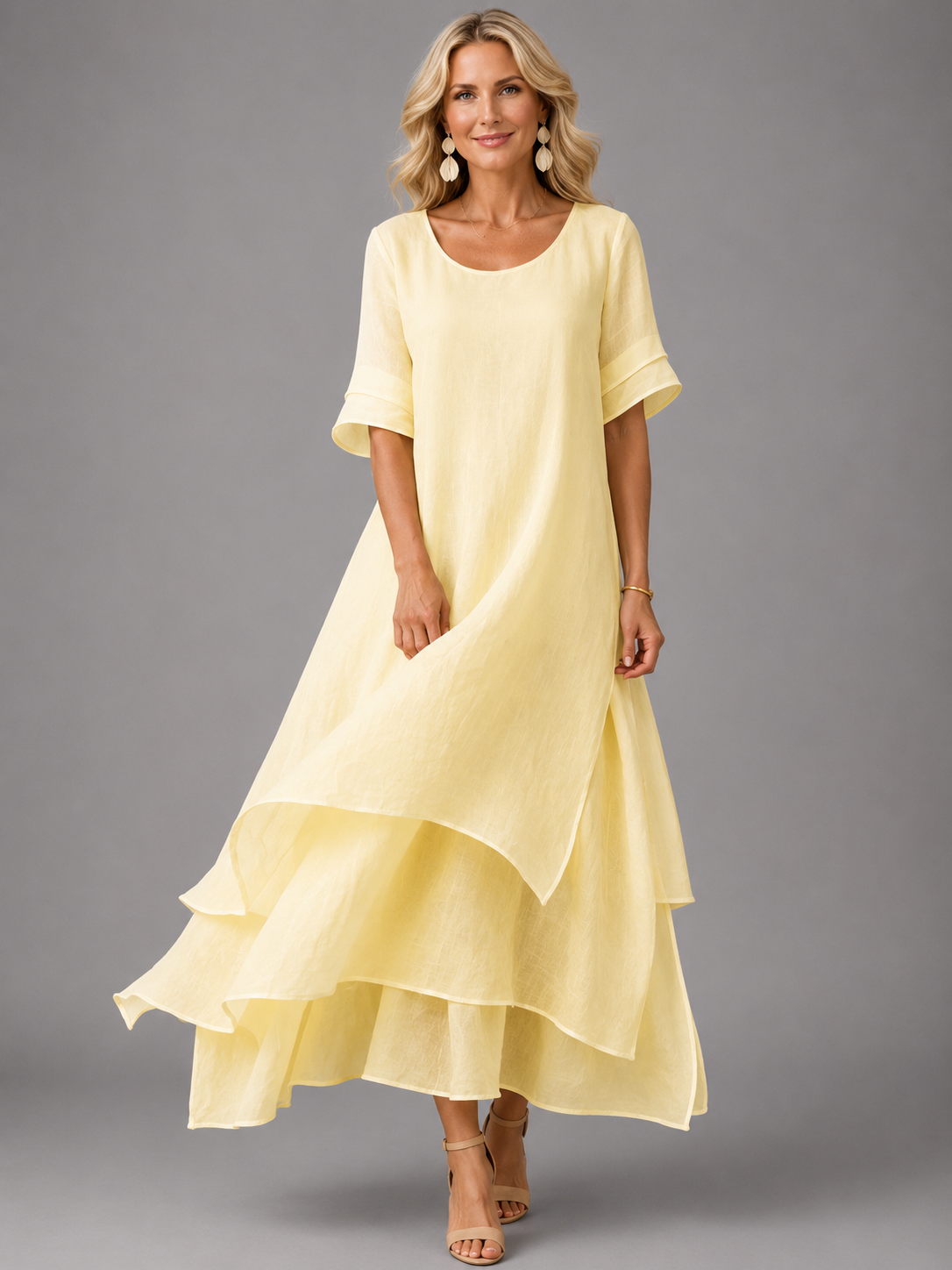Liora | Tiered Flowing Maxi Dress