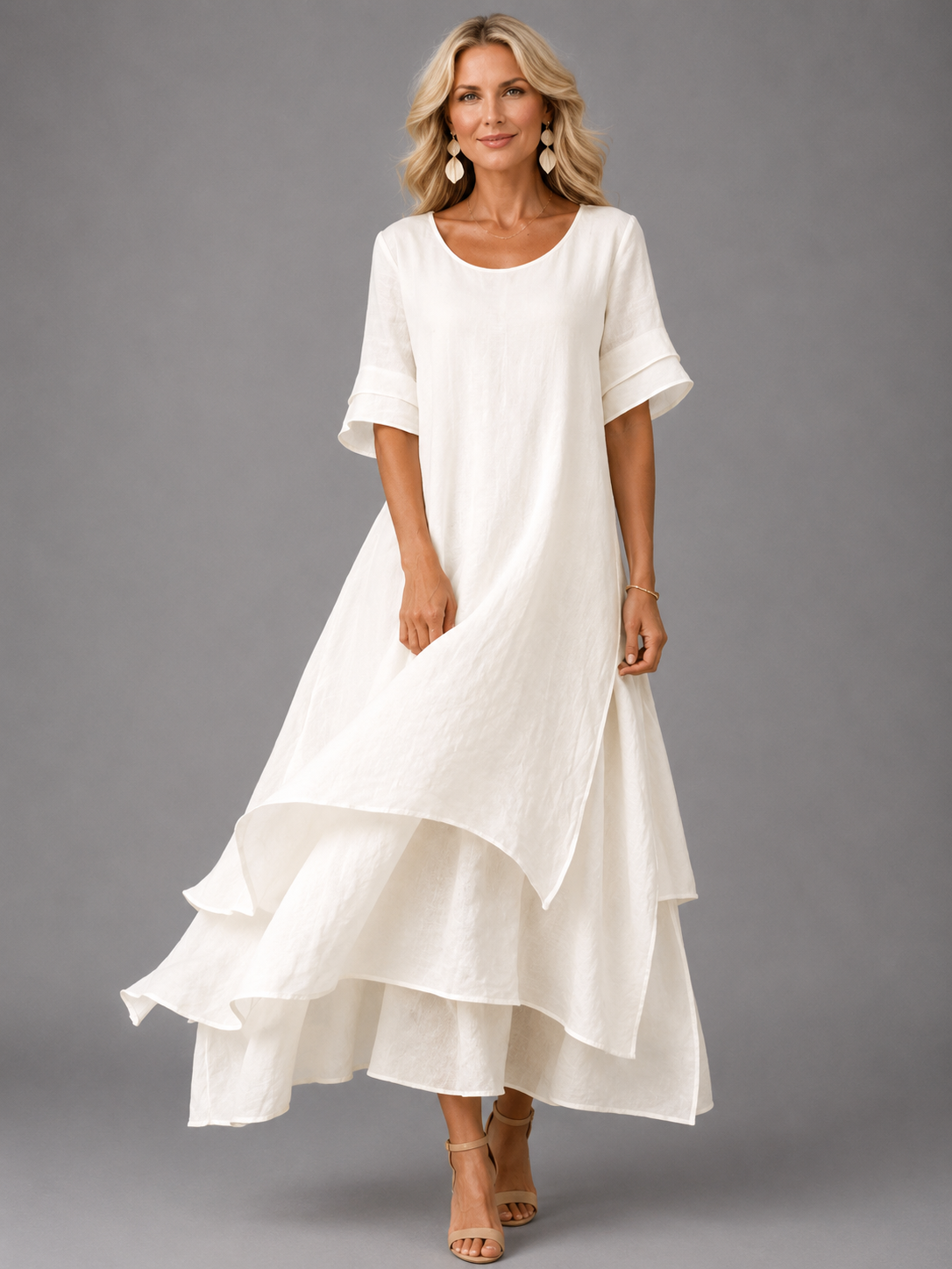 Liora | Tiered Flowing Maxi Dress