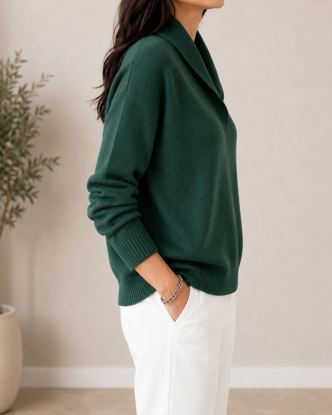 Marlene | Shawl Collar Jumper