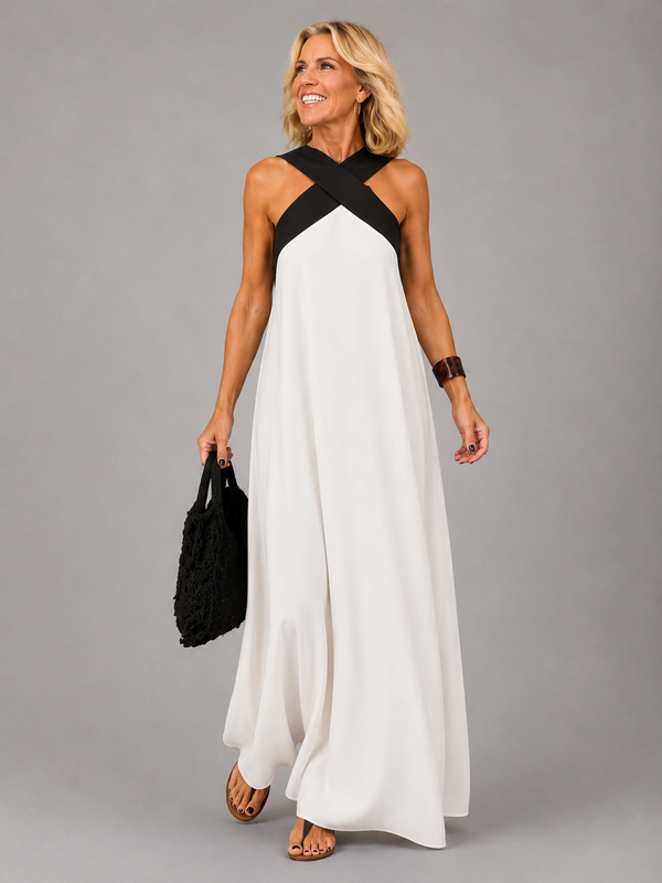 Velora | Crossover Maxi Dress