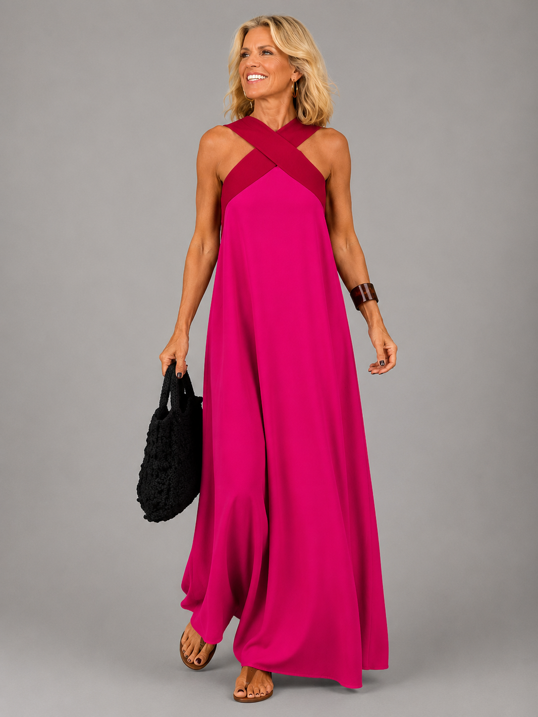 Velora | Crossover Maxi Dress