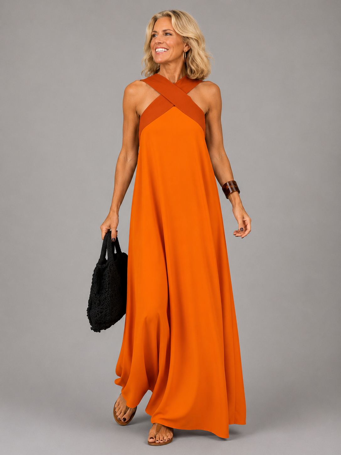 Velora | Crossover Maxi Dress
