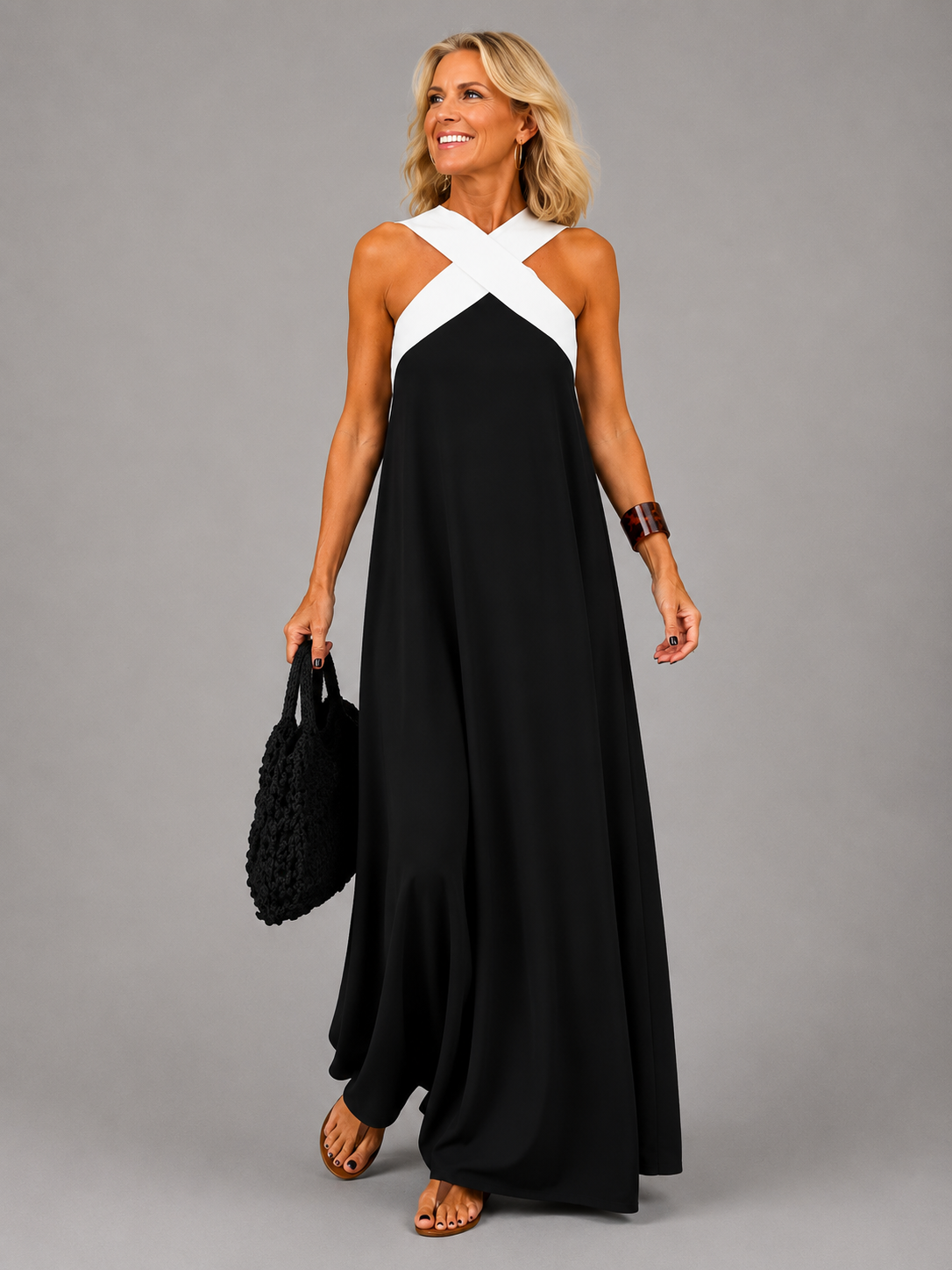Velora | Crossover Maxi Dress