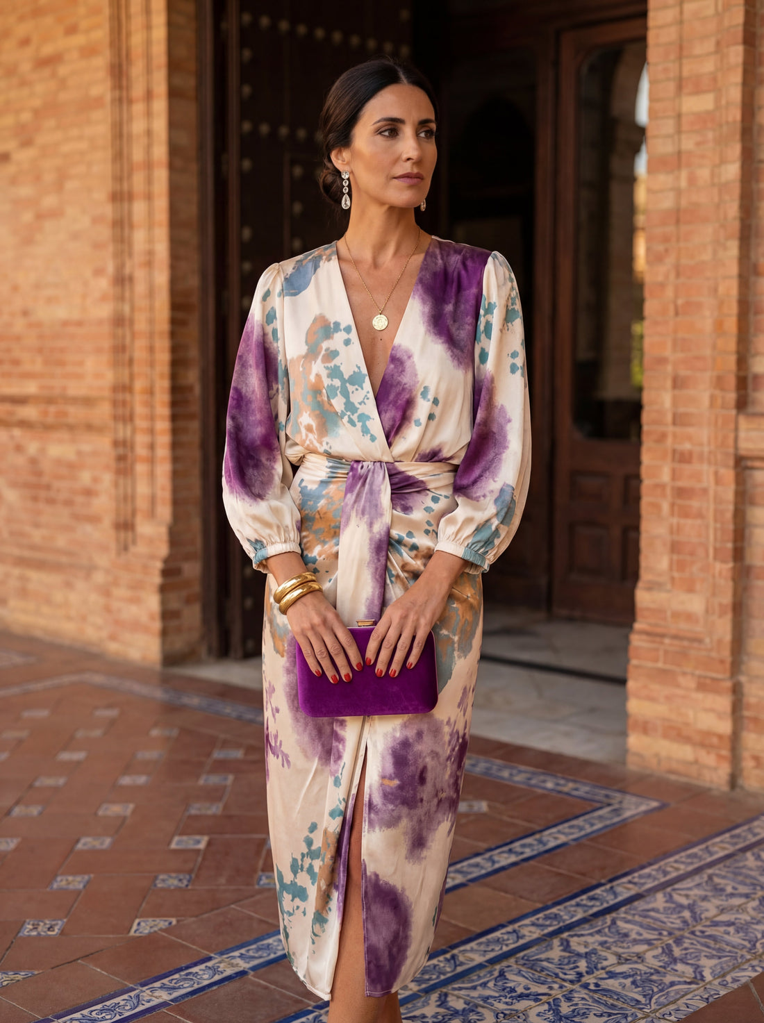 Valeria | Crossover Midi Dress