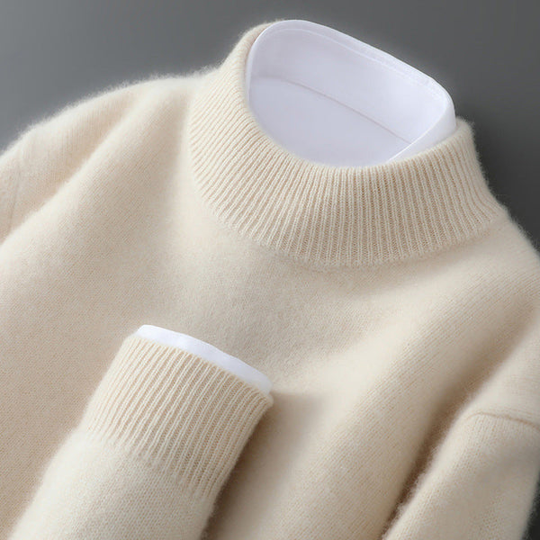 High Neck Wool-Blend Jumper