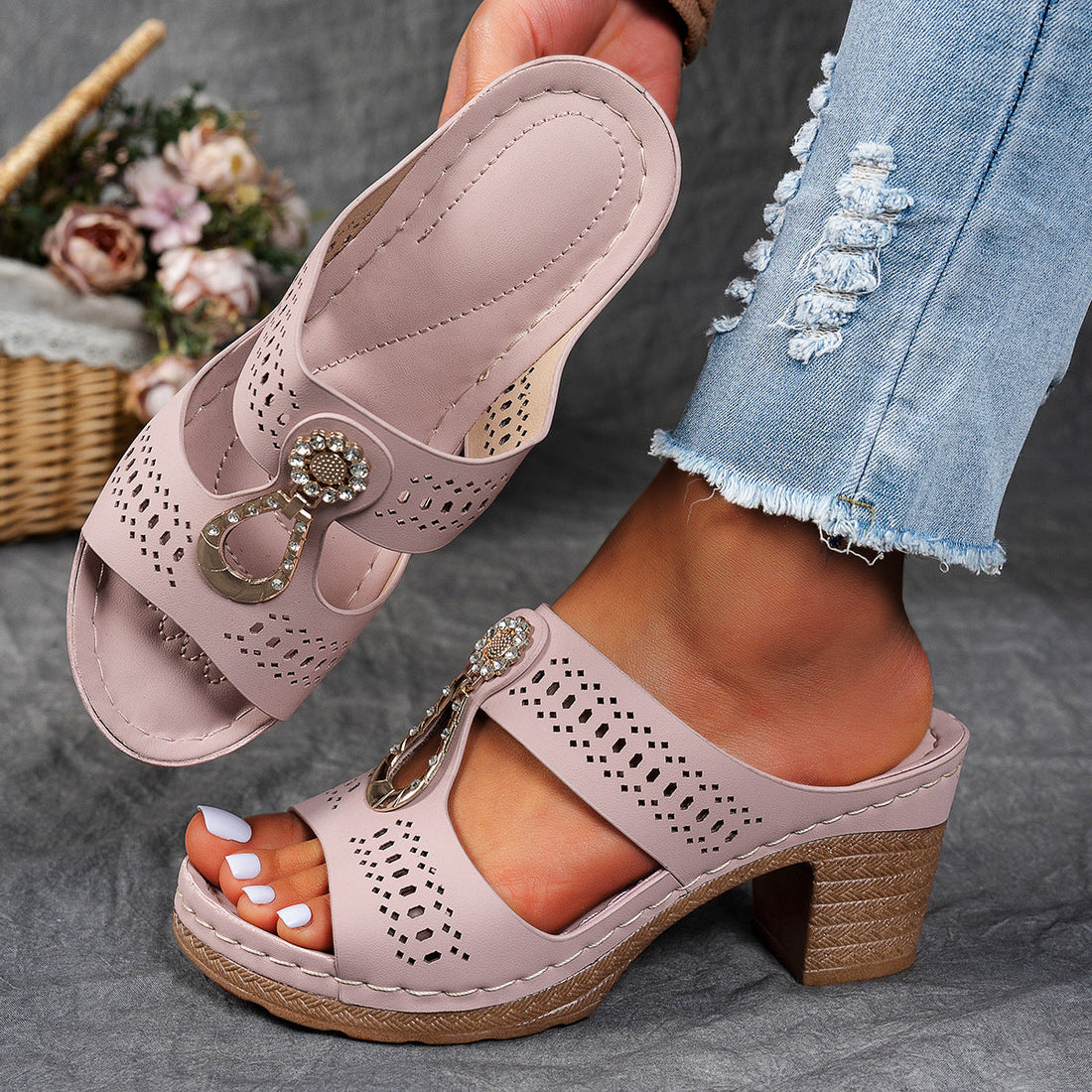 Linda | Comfort Heeled Sandals