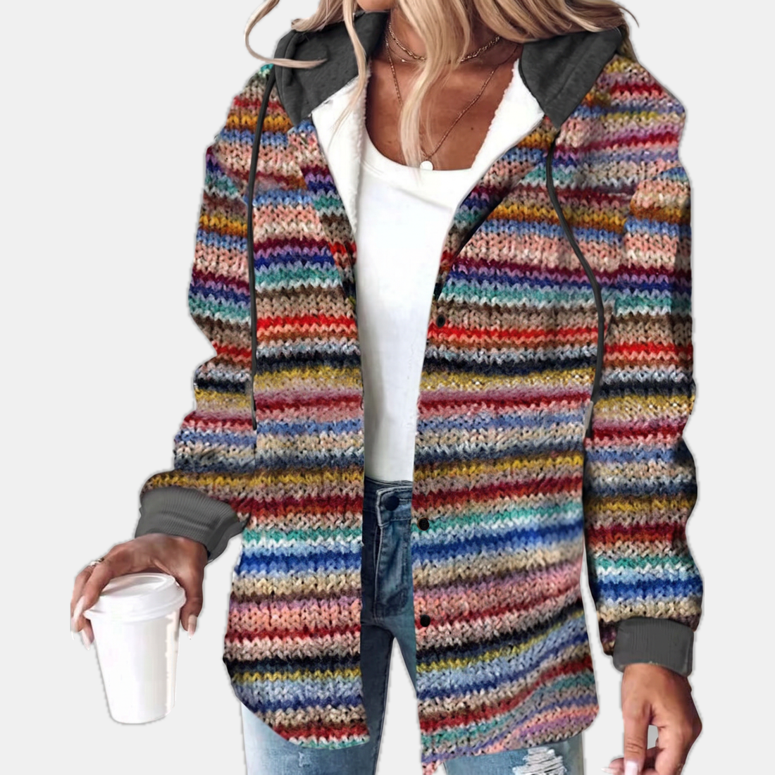 Hooded Plaid Shacket