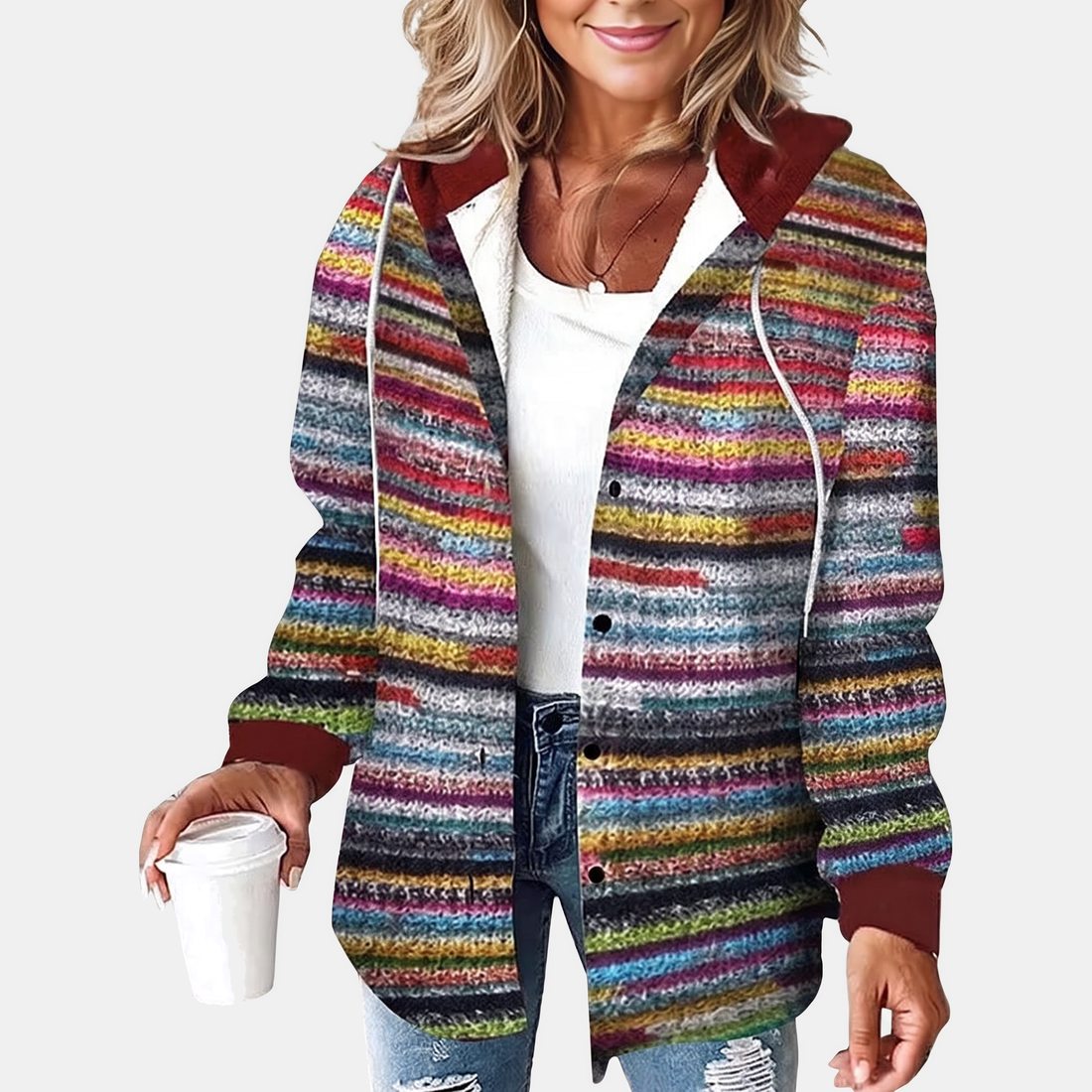Hooded Plaid Shacket