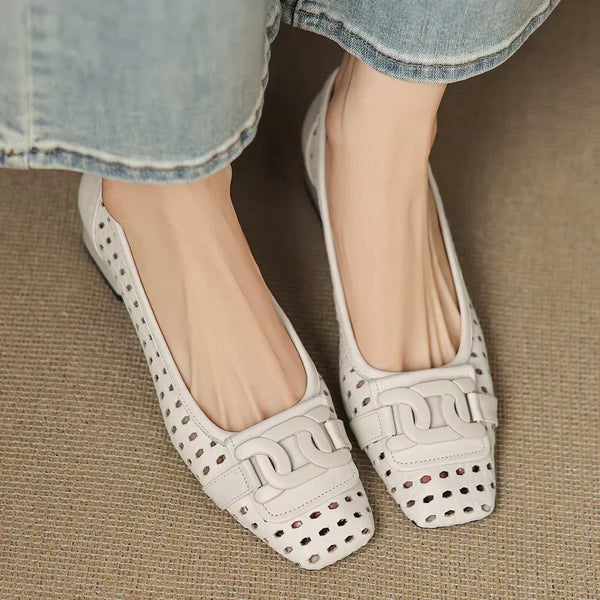 Solea | Woven Square-Toe Heels