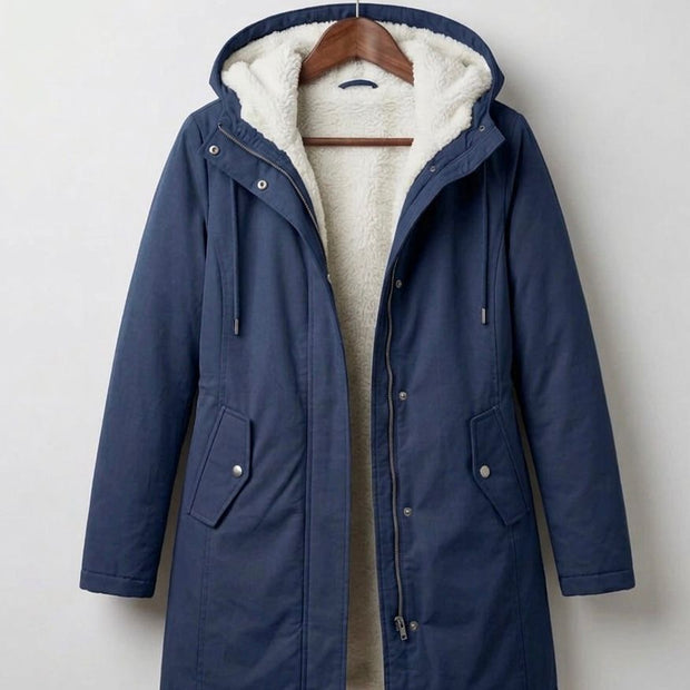 Amelie | Hooded Long Rain Parka