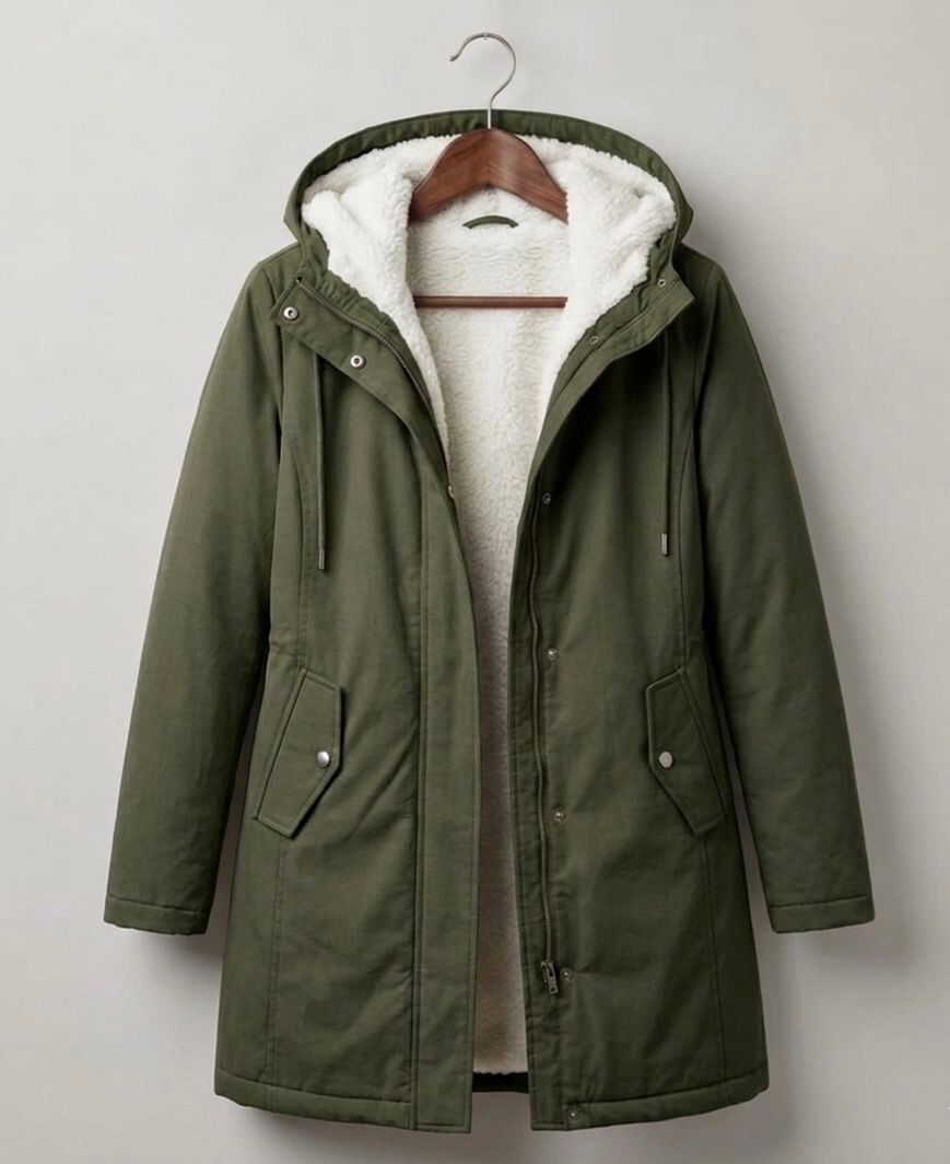 Amelie | Hooded Long Rain Parka