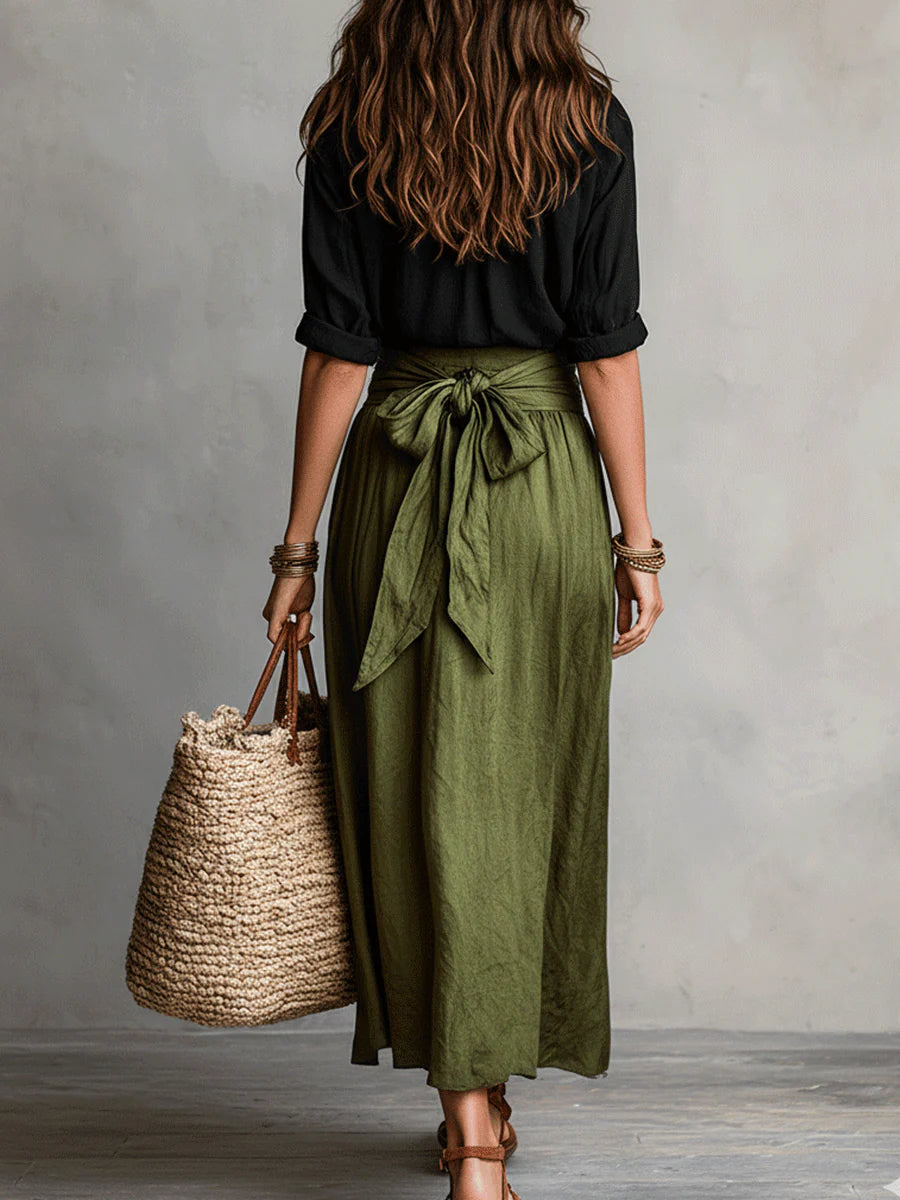 River | Shirt & Skirt Two-Piece Set