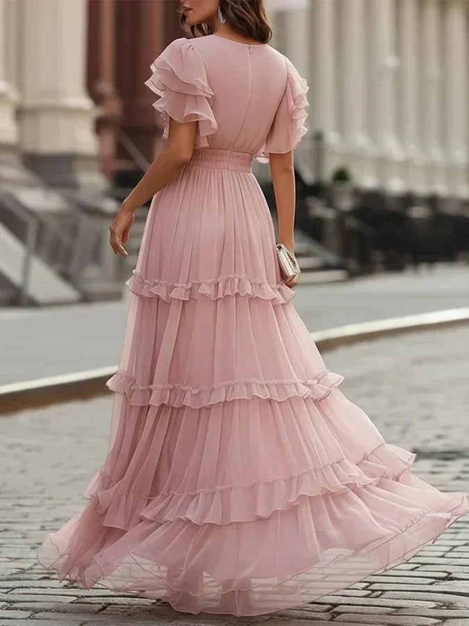 Zoe | Blush Pink Occasion Maxi Dress