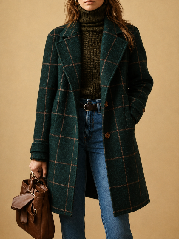 Bethany | Checked Coat