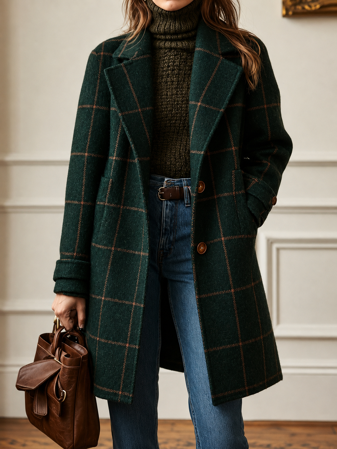 Bethany | Checked Coat