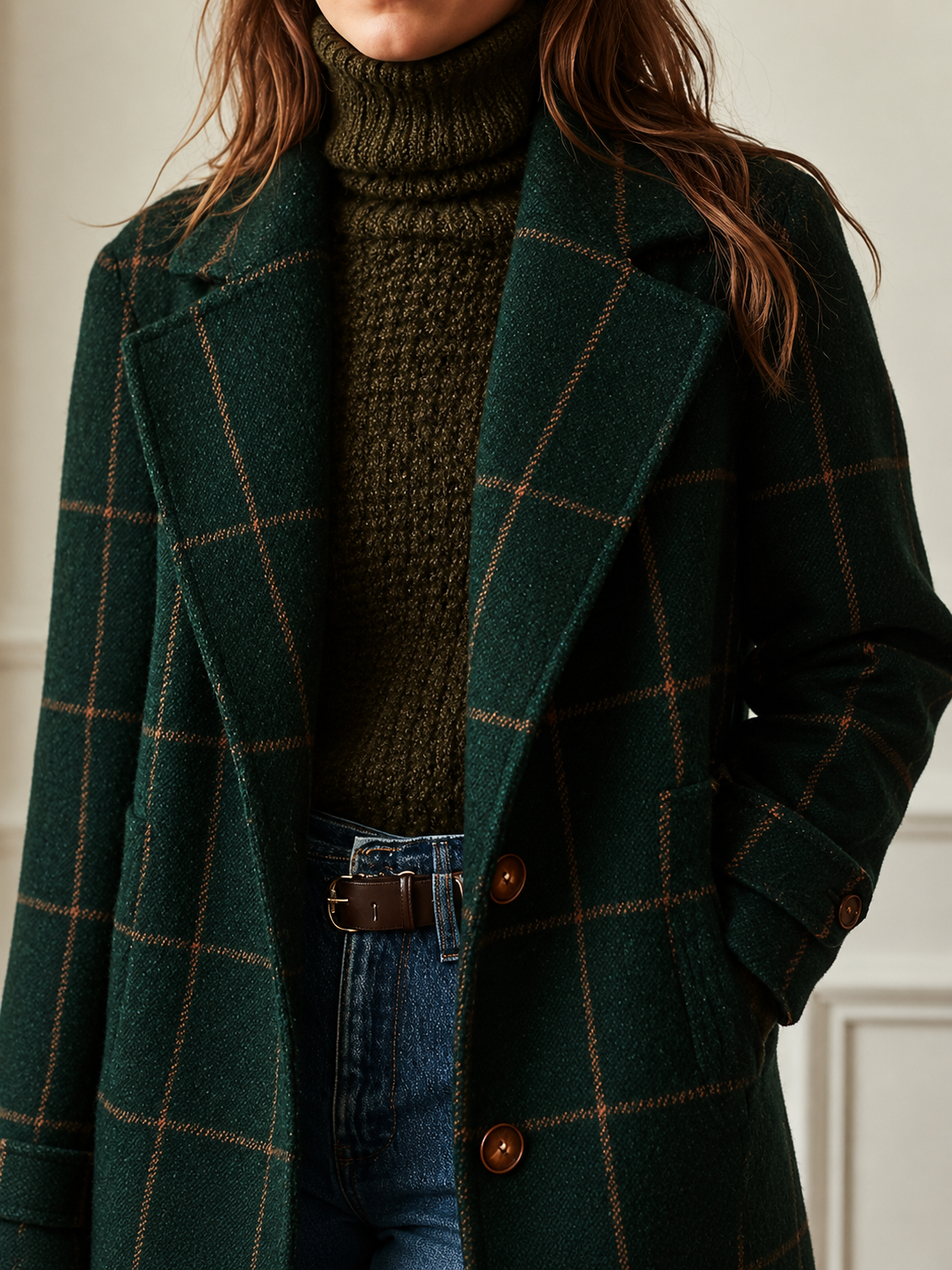 Bethany | Checked Coat